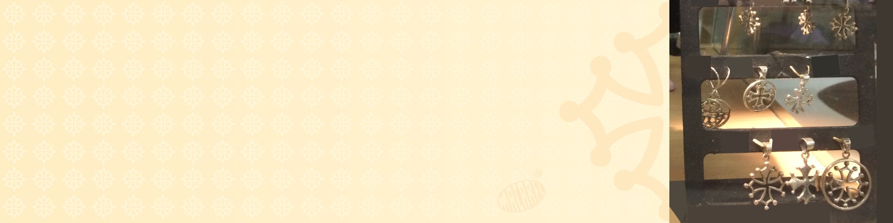 Bijoux : Pendentifs - croix occitane