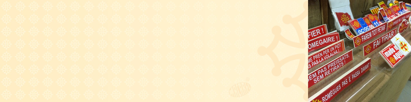 Autocollants aux couleurs de Macarel et de l'Occitanie