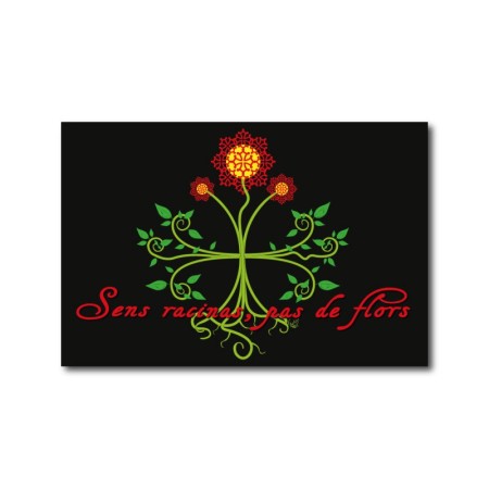 Carte postale "Sens Racinas" occitan