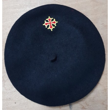béret bébé occitanie brodé croix occitane