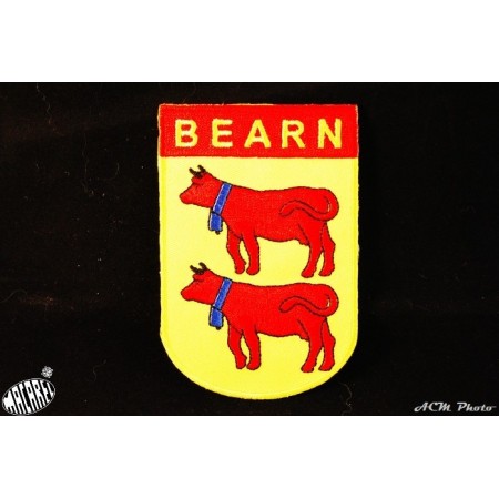 Blason brodé thermo-collant Béarn 6x9cm