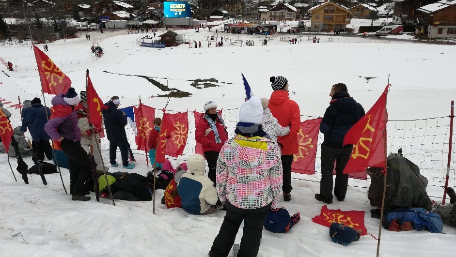 La tribu occitane à la coupe du monde de biathlon du Grand-Bornand.